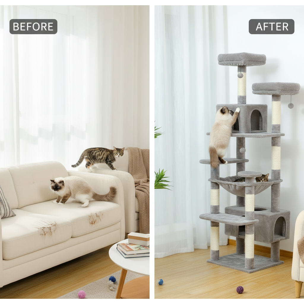 Arbre à Chat Géant 8 Niveaux