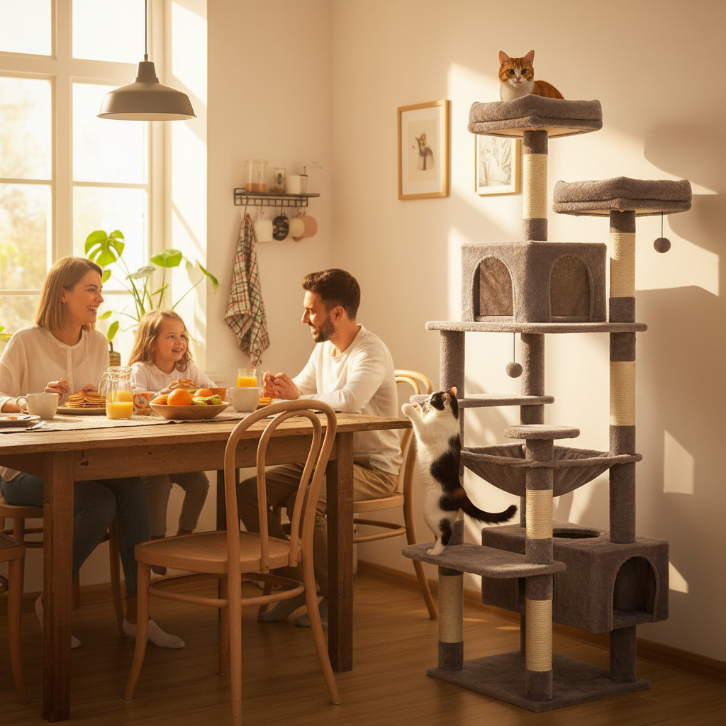 Arbre à Chat Géant 8 Niveaux