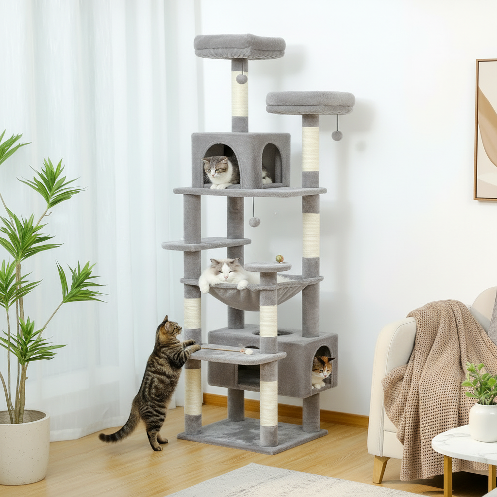 Arbre à Chat Géant 8 Niveaux